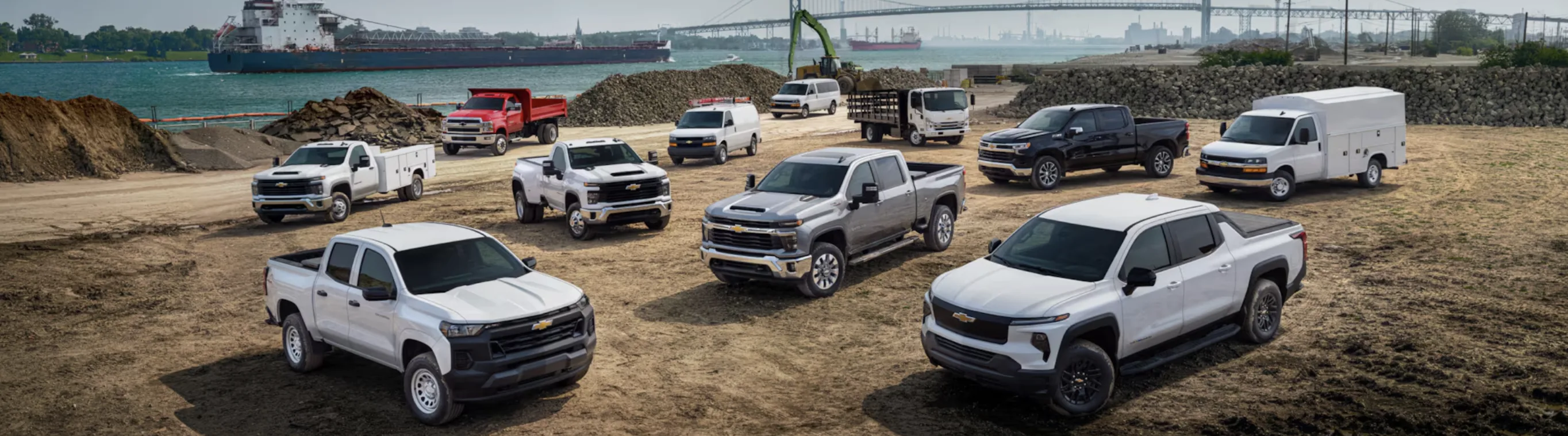 The full Chevrolet fleet lineup, from SUVs and work trucks to vans and medium-duty trucks