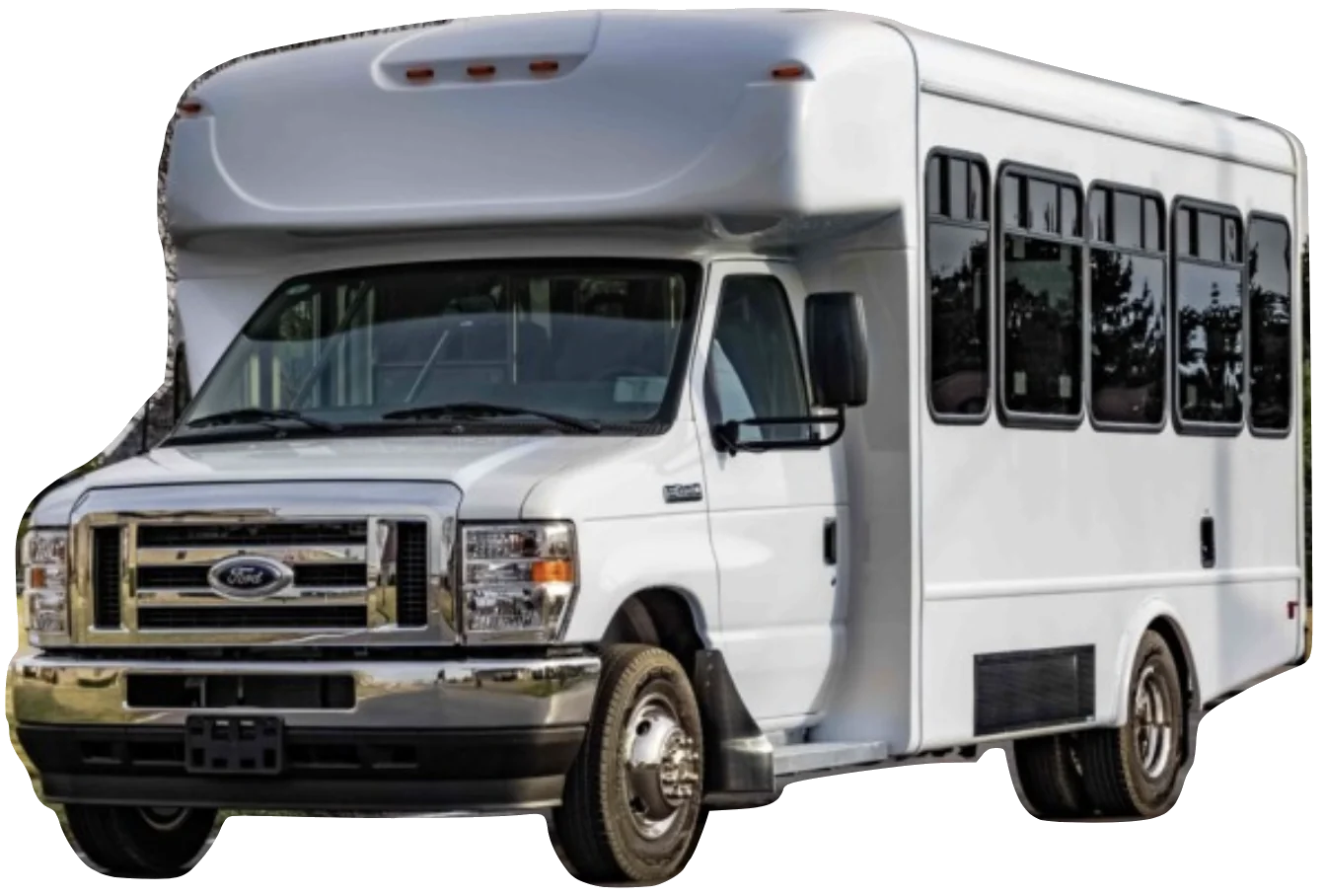 ADA-equipped Ford E-450 shuttle bus